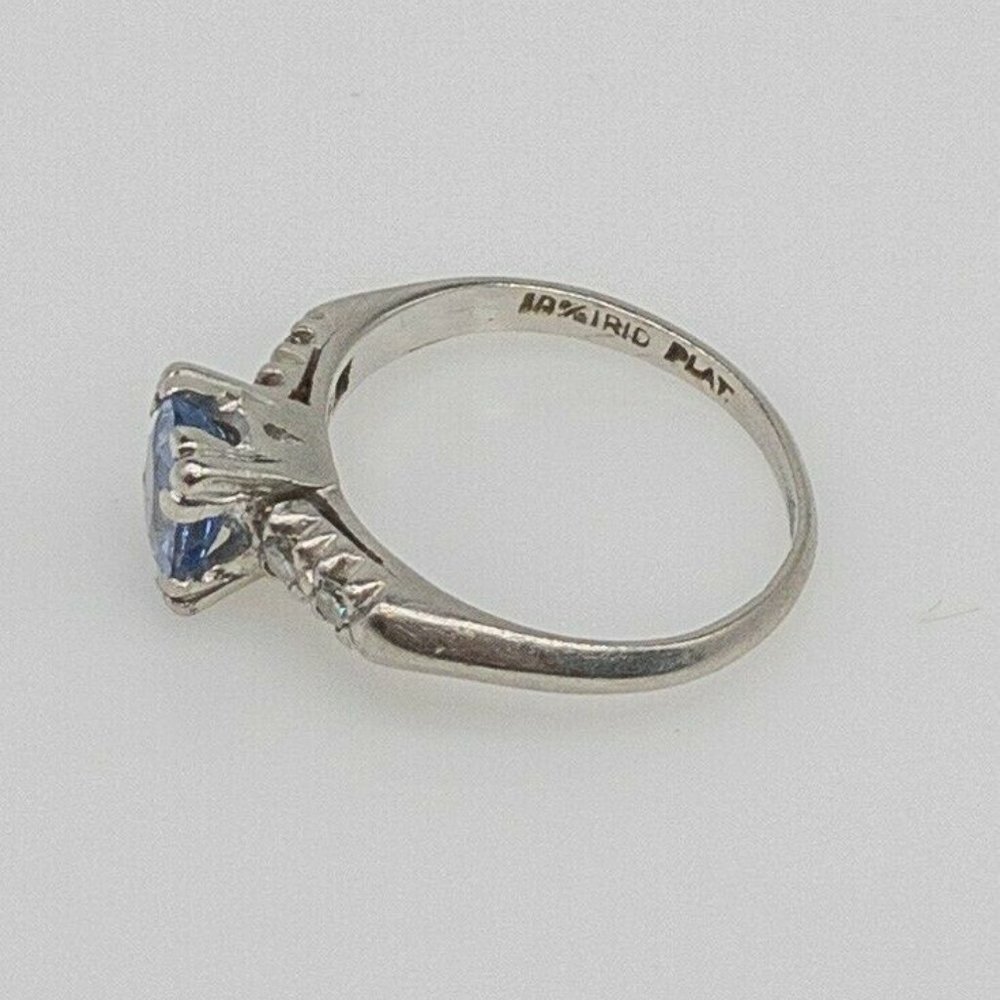 2CT NATURAL SAPPHIRE DIAMOND WEDDING RING - Picture 5 of 5